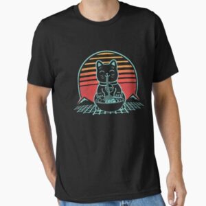 Cat Ramen Kawaii Neko Chonk Retro 80s Style Japan Anime